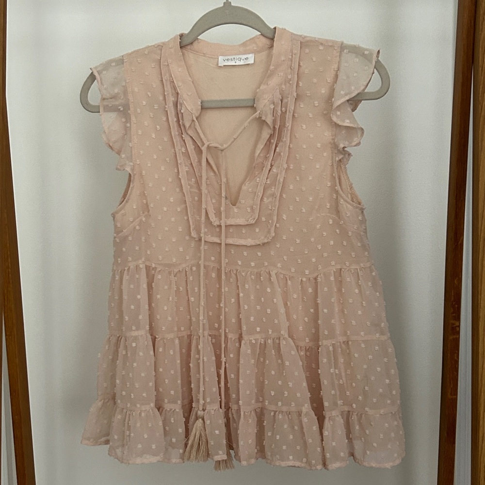 Light pink Vestique blouse. Worn once.